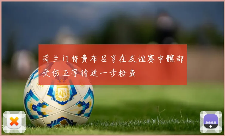 荷兰门将费布吕亨在友谊赛中髋部受伤正等待进一步检查
